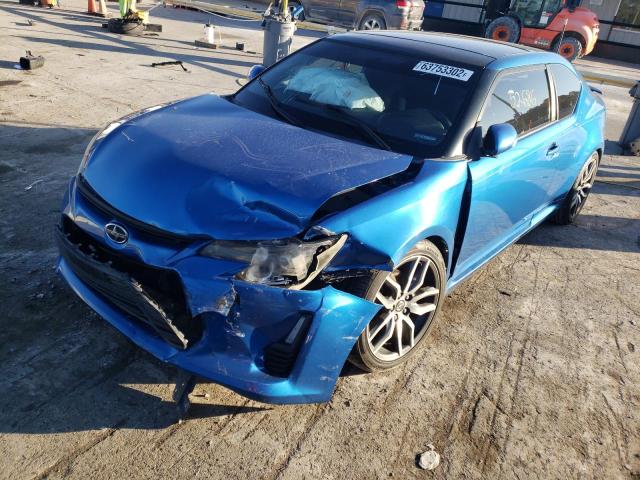 JTKJF5C73FJ013345 - 2015 TOYOTA SCION TC BLUE photo 2