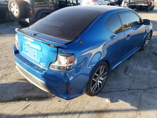 JTKJF5C73FJ013345 - 2015 TOYOTA SCION TC BLUE photo 4