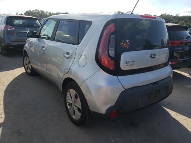 KNDJN2A23F7763972 - 2015 KIA SOUL SILVER photo 2