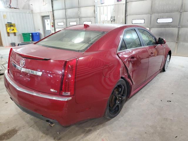 1G6DL5EV5A0116017 - 2010 CADILLAC CTS PERFOR წითელი ფოტო 4