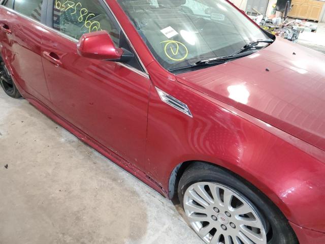 1G6DL5EV5A0116017 - 2010 CADILLAC CTS PERFOR წითელი ფოტო 9