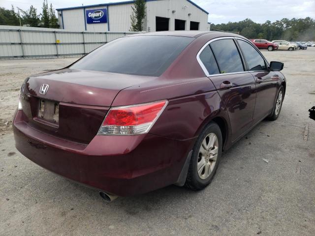 1HGCP2F40AA108758 - 2010 HONDA ACCORD LXP PURPLE photo 4