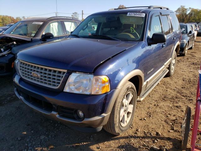 1FMZU74K74UC14509 - 2004 FORD EXPLORER E BLUE photo 2