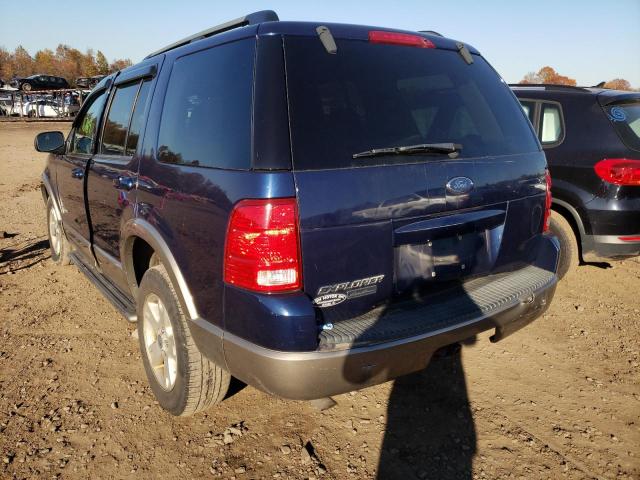 1FMZU74K74UC14509 - 2004 FORD EXPLORER E BLUE photo 3