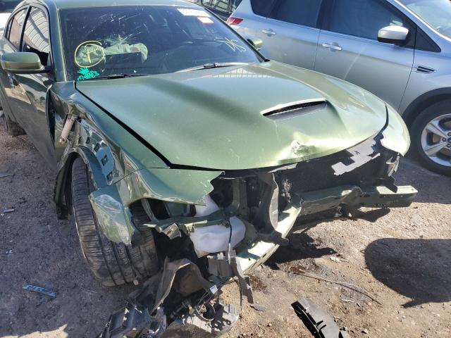 2C3CDXGJ3MH645658 - 2021 DODGE CHARGER SC GREEN photo 9