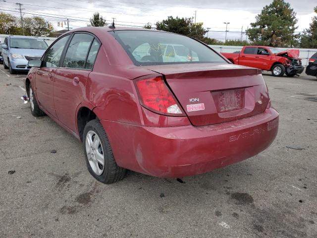 1G8AJ55F27Z186300 - 2007 SATURN ION LEVEL 栗色 照片 3