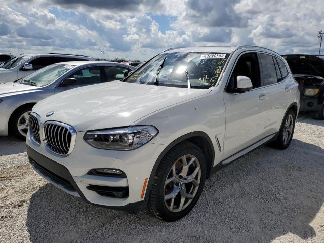 5UXTY3C02M9E41781 - 2021 BMW X3 SDRIVE3 WHITE photo 2