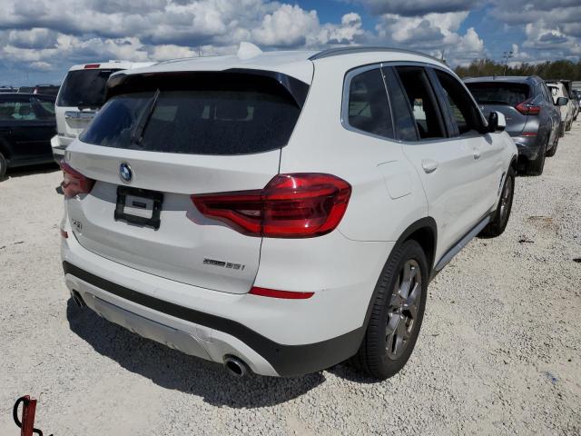 5UXTY3C02M9E41781 - 2021 BMW X3 SDRIVE3 WHITE photo 4