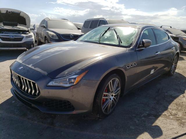 ZAM56YPA7J1283022 - 2018 MASERATI QUATTROPOR GRAY photo 2