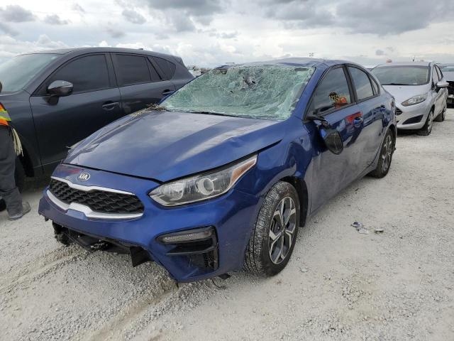 3KPF24AD0KE049593 - 2019 KIA FORTE FE BLUE photo 2