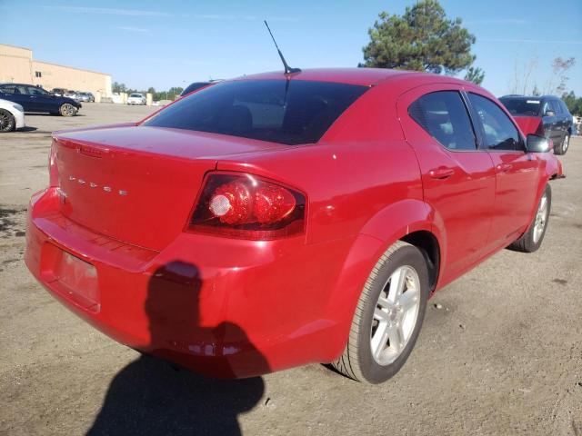 1B3BD1FB7BN536723 - 2011 DODGE AVENGER MA RED photo 4