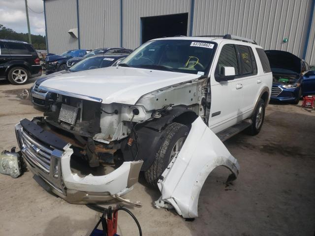 1FMEU64E16UB65264 - 2006 FORD EXPLORER E WHITE photo 2