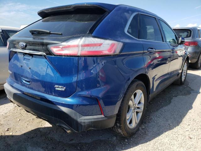 2FMPK4J91LBA29888 - 2020 FORD EDGE SEL BLUE photo 4