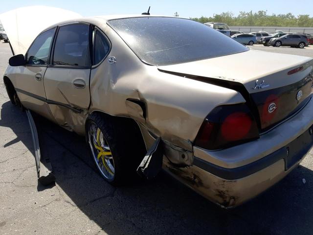 2G1WF55E259280035 - 2005 CHEVROLET IMPALA GOLD photo 9