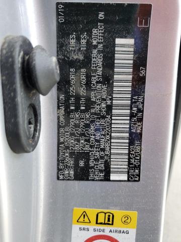 JTJBARBZXK2207084 - 2019 LEXUS NX 300 BAS SILVER photo 10