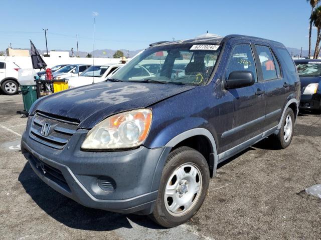 JHLRD68536C011664 - 2006 HONDA CR-V BLUE photo 2