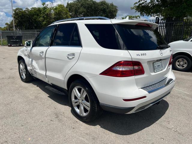 4JGDA2EB2EA288539 - 2014 MERCEDES-BENZ ML 350 BLU WHITE photo 3