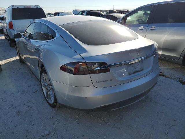 5YJSA1E21FF118610 - 2015 TESLA MODEL S Արծաթագույն լուսանկար 3
