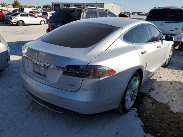 5YJSA1E21FF118610 - 2015 TESLA MODEL S Արծաթագույն լուսանկար 4