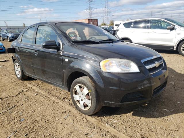 KL1TD56618B195480 - 2008 CHEVROLET AVEO BASE BLACK photo 1
