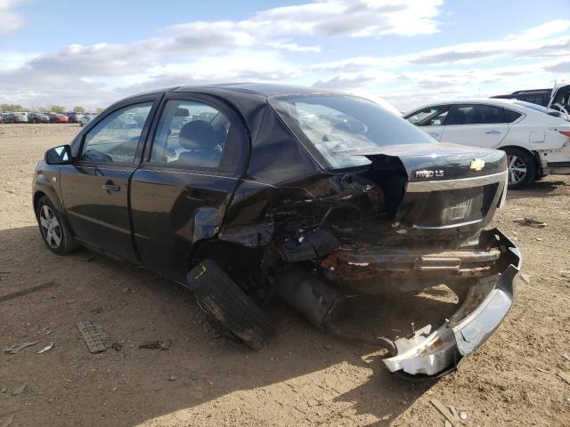 KL1TD56618B195480 - 2008 CHEVROLET AVEO BASE BLACK photo 3