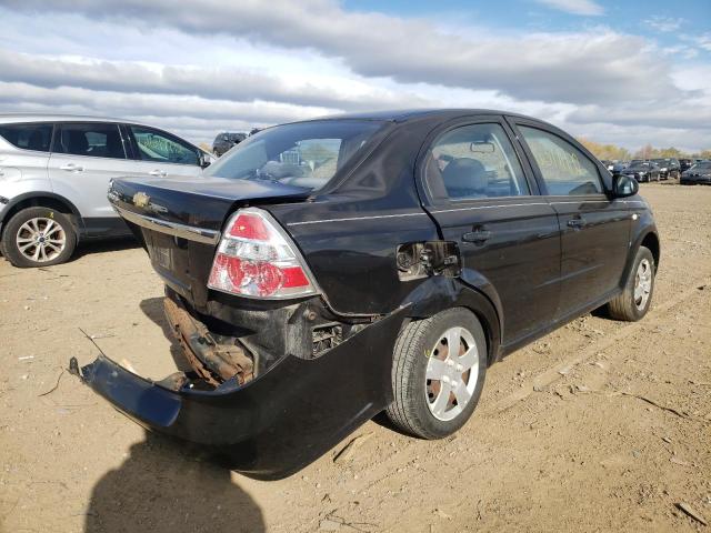 KL1TD56618B195480 - 2008 CHEVROLET AVEO BASE BLACK photo 4