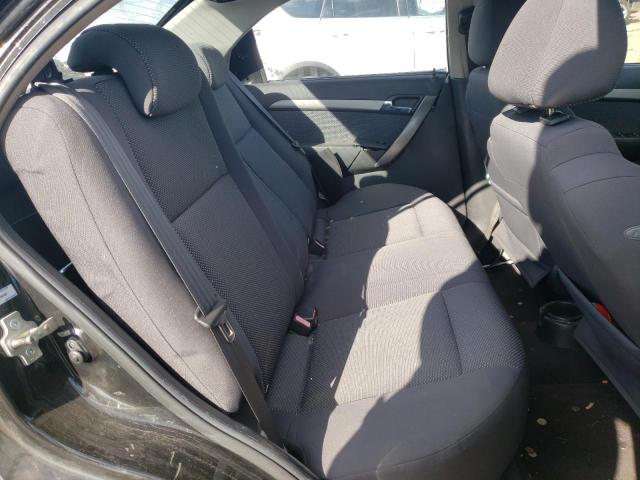 KL1TD56618B195480 - 2008 CHEVROLET AVEO BASE BLACK photo 6