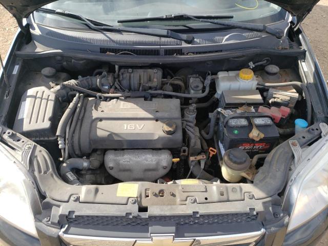 KL1TD56618B195480 - 2008 CHEVROLET AVEO BASE BLACK photo 7