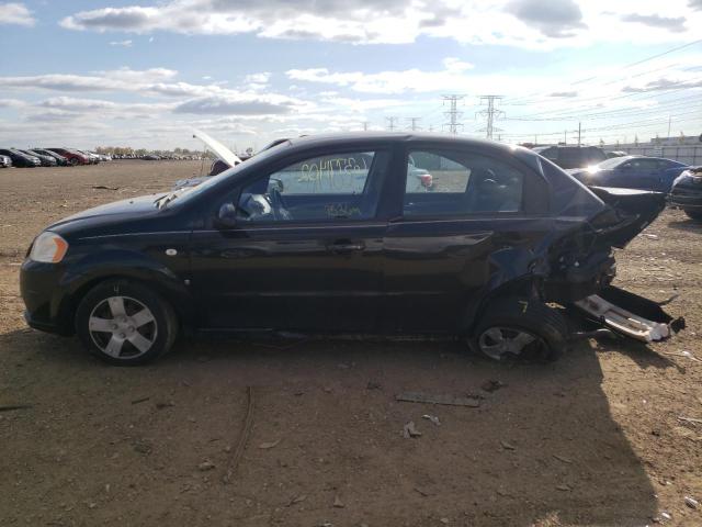 KL1TD56618B195480 - 2008 CHEVROLET AVEO BASE BLACK photo 9
