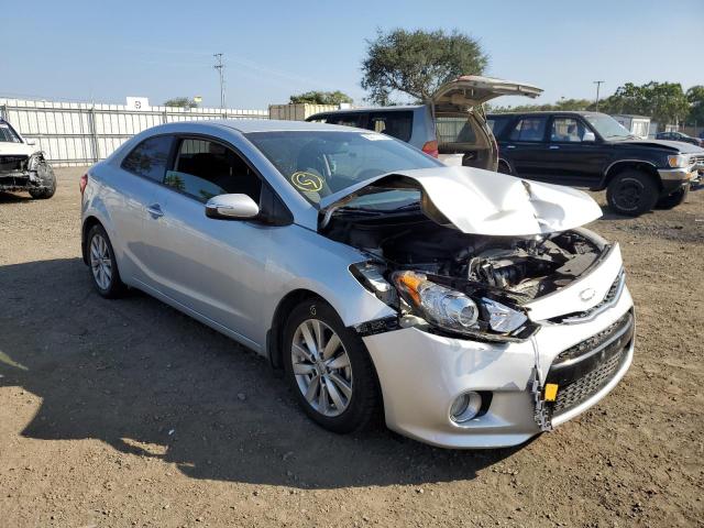 KNAFX6A84F5378649 - 2015 KIA FORTE EX SILVER photo 1