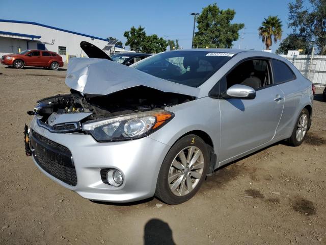 KNAFX6A84F5378649 - 2015 KIA FORTE EX SILVER photo 2