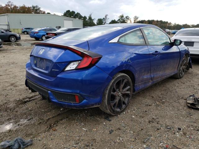 2HGFC4B83LH302718 - 2020 HONDA CIVIC SPOR BLUE photo 4