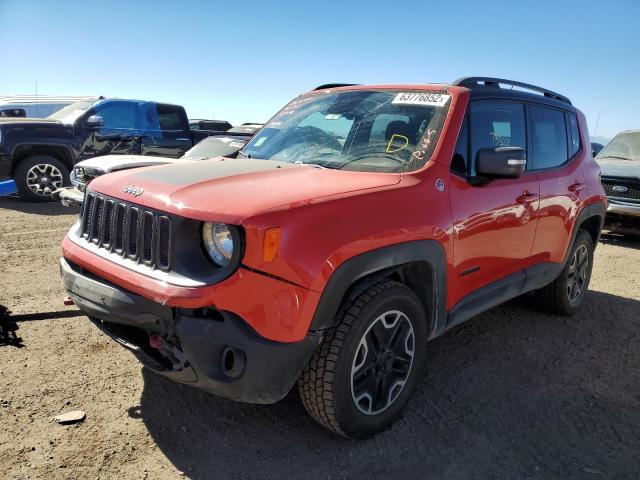 ZACCJBCT4FPC15198 - 2015 JEEP RENEGADE T RED photo 2