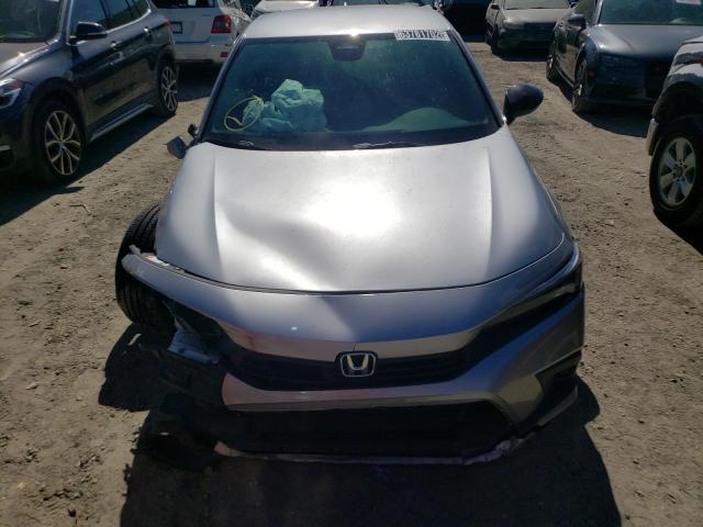 2HGFE2F5XNH527509 - 2022 HONDA CIVIC SPOR SILVER photo 5