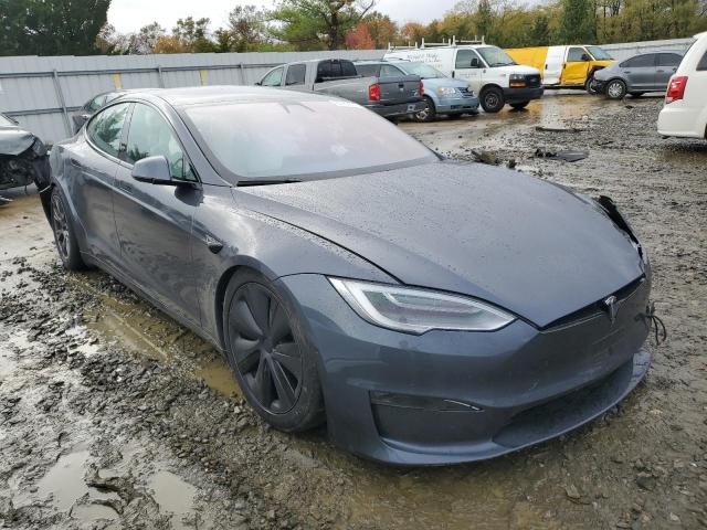5YJSA1E58NF465179 - 2022 TESLA MODEL S Մոխրագույն լուսանկար 1