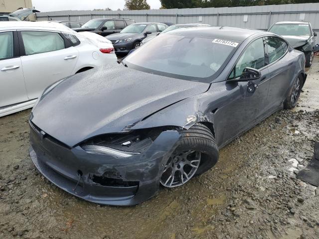 5YJSA1E58NF465179 - 2022 TESLA MODEL S Մոխրագույն լուսանկար 2