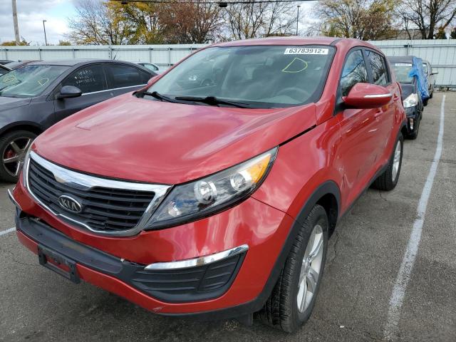 KNDPB3A25C7278477 - 2012 KIA SPORTAGE B RED photo 2