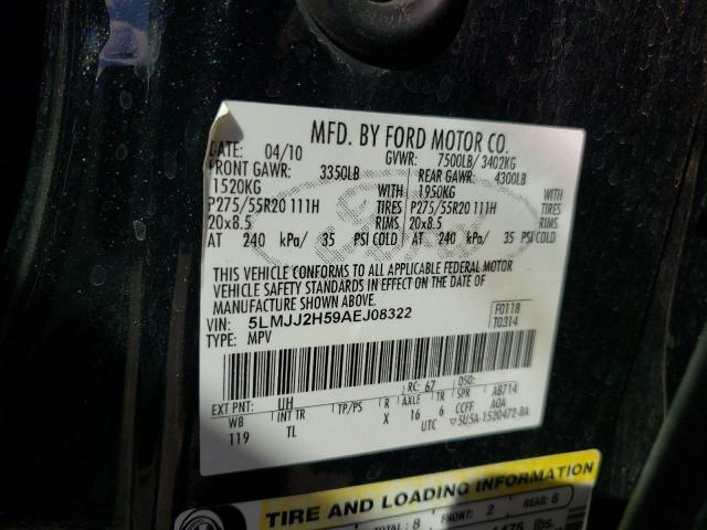 5LMJJ2H59AEJ08322 - 2010 LINCOLN NAVIGATOR 黑色 照片 10