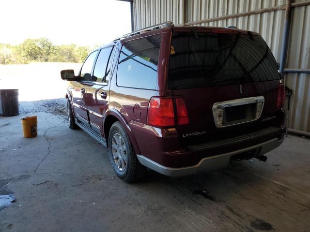 5LMFU27RX4LJ41301 - 2004 LINCOLN NAVIGATOR 勃艮第红 照片 3