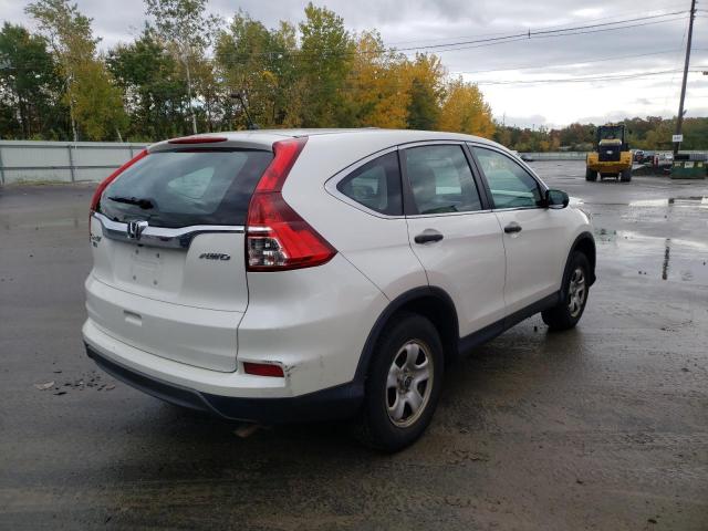 5J6RM4H39GL138138 - 2016 HONDA CR-V LX WHITE photo 4