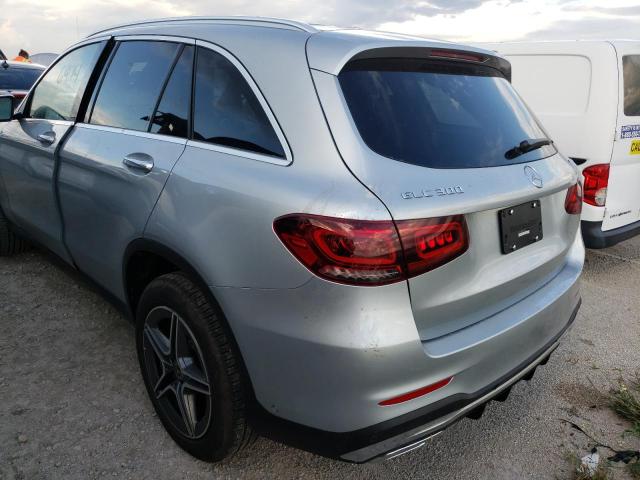 W1N0G8EBXMF923960 - 2021 MERCEDES-BENZ GLC 300 4M SILVER photo 3