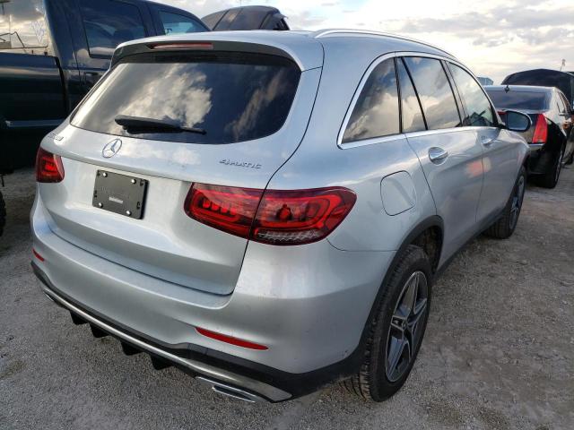 W1N0G8EBXMF923960 - 2021 MERCEDES-BENZ GLC 300 4M SILVER photo 4