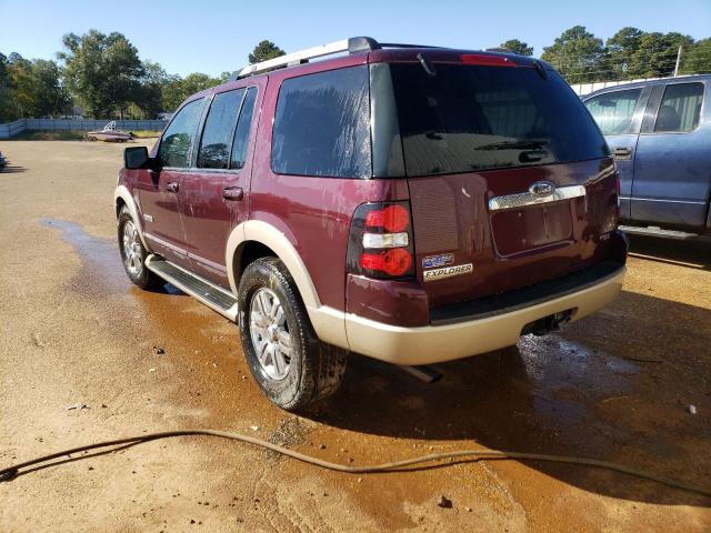 1FMEU64E07UB16316 - 2007 FORD EXPLORER E MAROON photo 3