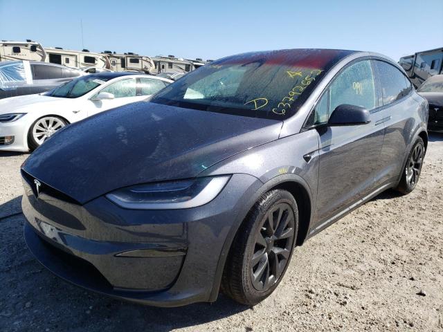 7SAXCDE53NF357251 - 2022 TESLA MODEL X SILVER photo 2