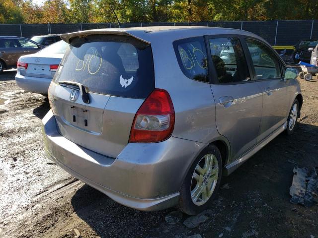 JHMGD37637S031965 - 2007 HONDA FIT S 银色 照片 4