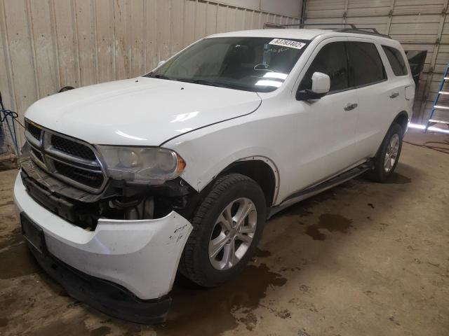 1C4RDHDG2DC663916 - 2013 DODGE DURANGO CR WHITE photo 2