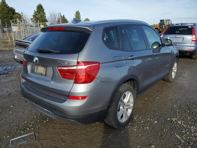 5UXWX7C52F0K31852 - 2015 BMW X3 XDRIVE3 GRAY photo 4