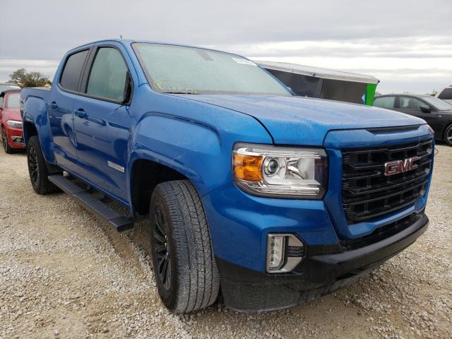 1GTG6CEN4M1186113 - 2021 GMC CANYON ELE BLUE photo 1