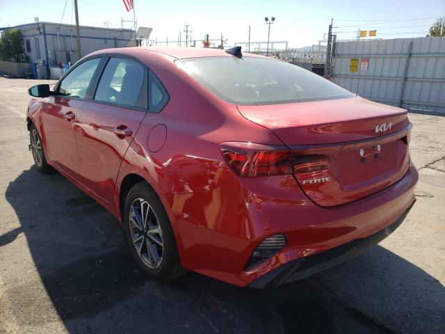 3KPF24AD2NE466539 - 2022 KIA FORTE FE RED photo 3