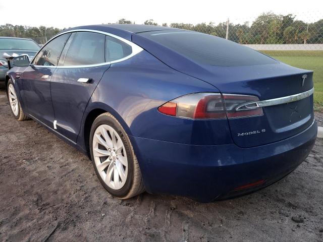 5YJSA1E29HF181893 - 2017 TESLA MODEL S Կապույտ լուսանկար 3